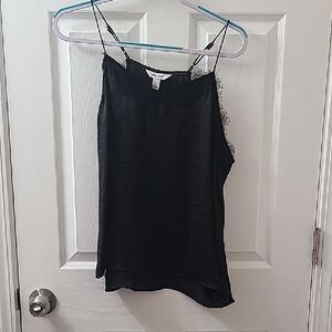 Nine West Black Cami with Lace Detail